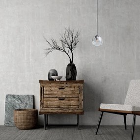 Lustră pe cablu LATIL 1xE27/60W/230V negru