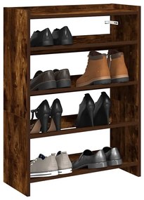 vidaXL Pantofar, stejar fumuriu, 60x25x81 cm, lemn prelucrat