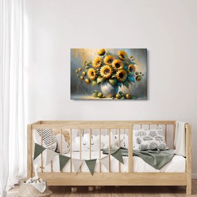 Tablou – Vază cu floarea-soarelui (90x60 cm)