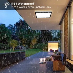 Plafonieră LED pentru baie Brilagi ULTRA SLIM LED/24W/230V 42x42 cm negru IP54