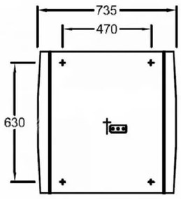 Oglinda cu iluminare, Aveo Villeroy&amp;Boch, 73.5x75cm, A39760GF
