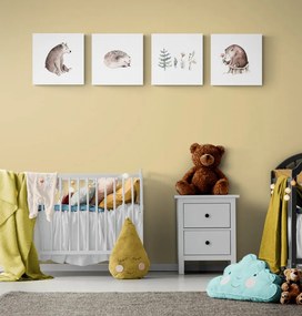 Set tablouri animăluțe de pădure în stilul minimalist