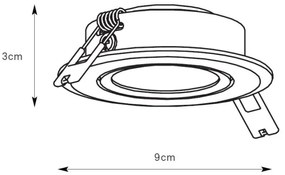 Markslöjd 108885 - Plafonieră LED dimmabilă pentru baie PLUTO LED/4,9W/230V IP44 alb