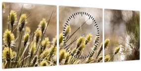 Tablou - Verde (cu ceas) (90x30 cm)