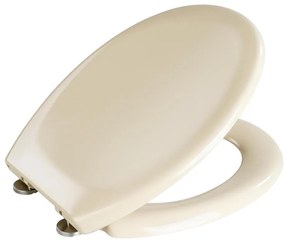 WENKO 18760100 - Capac WC OTTANA 37,5x44,5 cm bej/argintiu