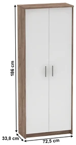 Set de birou Hansa 2 NEW (craft dunkel + alb). 1040190