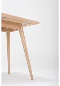 Masă de dining din lemn de stejar 80x80 cm Stafa – Gazzda