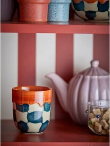 Cești 4 buc. din gresie 375 ml Check – Bloomingville