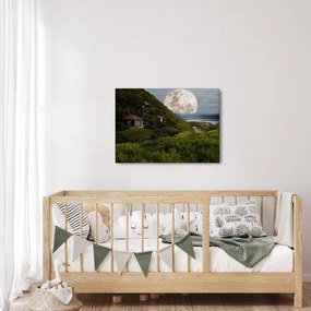 Tablou - peisaj cu luna (70x50 cm)