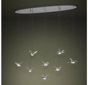 Lustră LED dimabilă pe cablu Eglo 390401 PARATEBUENO 8xLED/4,2W/230V crom