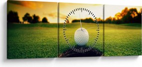 Tablou - Golf (cu ceas) (90x30 cm)