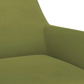 Scaun de birou pivotant, verde deschis, catifea 1, Lysegronn
