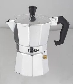 Cafetiera Espresso Floria ZLN2485, 3 cesti, 150 ml, O8 cm, aluminiu, Argintiu