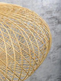 Lampadar eco din bambus Cango negru/ natur, 60x25cm