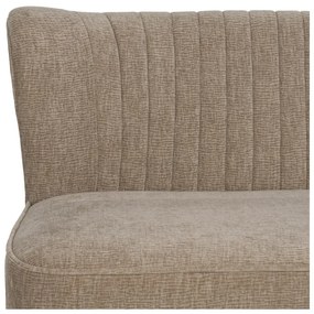 Canapea bej cu tapițerie din chenille 134 cm Glam – Ixia