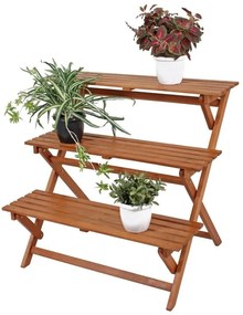 Suport din lemn de eucalipt pentru ghivece Ordeble - Garden Pleasure