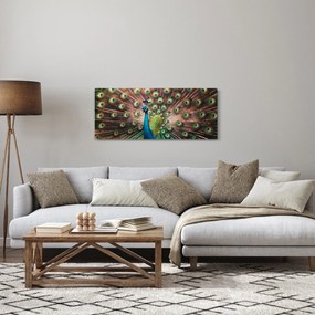 Tablou - Păun (120x50 cm)