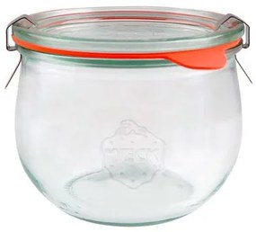 Set de 6 borcane Weck Tulpe 580 ml cu accesorii,diametru 100 mm