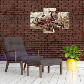 Tablou cu locomotivă istorică (90x60 cm)