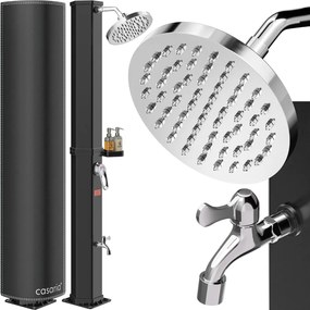 Duș solar cu capac HAVANA, 35 l, negru Casaria