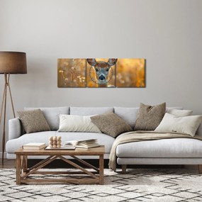 Tablou - Căprioară (cu ceas) (90x30 cm)