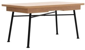 Masă de sufragerie extensibilă Nillia 198 (natural). 1107976