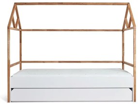 Pat copii casuta Lotta alb 90x200 cm
