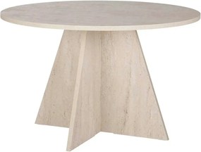 Masa VIRELLA, travertin, PAL, 120x120x75 cm