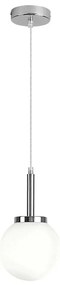 Pendul pentru baie design modern IP44 Togo crom, alb