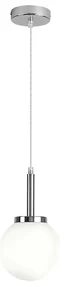 Pendul pentru baie design modern IP44 Togo crom, alb