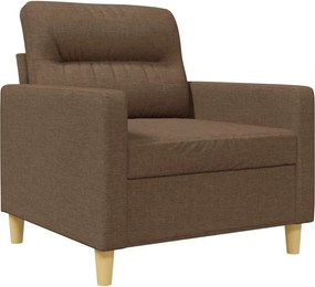 vidaXL Fotoliu canapea, maro, 60 cm, material textil