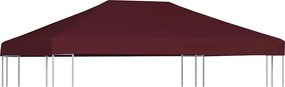 vidaXL Acoperiș pentru pavilion, 310 g/m², roșu bordo, 3 x 4 m