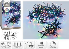 Ghirlandă luminoasă LED de exterior pentru Crăciun 768xLED/230V/8 funcții 8,5 m IP44 multicolor