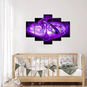 Tabloul fractalilor în violet (150x105 cm)