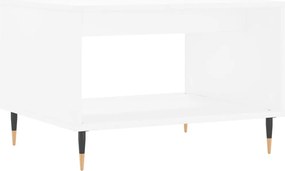 vidaXL Măsuță de cafea, alb, 60x50x40 cm, lemn compozit