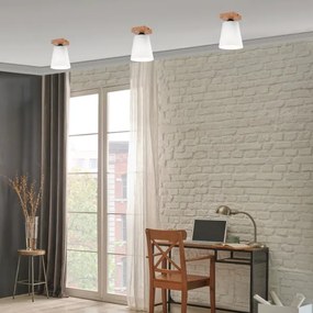 Lustră aplicată LULA 1xE27/60W/230V stejar