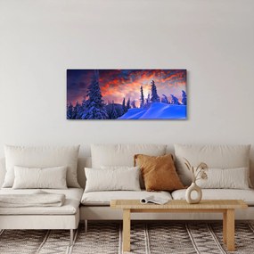 Tablou - Amurg dev iarnă (120x50 cm)