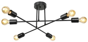 Lustra Gildros Negru 61x25 cm