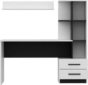 Masă de birou Alaska White and Black