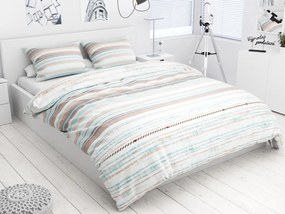 Lenjerie de pat din bumbac Culoare Turcoaz, GIZMO Dimensiune lenjerie de pat: 70x90 cm; 140x220 cm