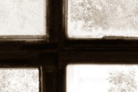 Fototapet, Factory Window, Sepia, Rebel Walls