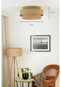Plafonieră LED Brilagi SPACE YUTE LED/12W/230V d. 50 cm bej