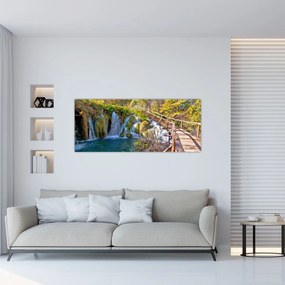 Tablou - Intrare in cascade (120x50 cm)