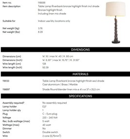 Veioza, Lampa de masa LUX design deosebit Riverbank