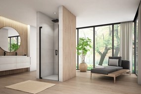 Usa batanta cu profil compensator, negru mat, 70 cm, instalare stanga Ronal Cadura 700 mm, Negru mat, Stanga