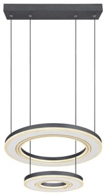 Lustra LED suspendata cu telecomanda design modern Blasius negru, alb