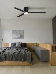Ventilator de tavan cu telecomanda design modern DELL negru