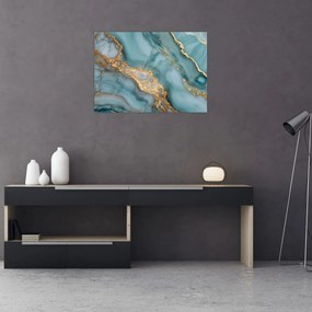 Tablou - Marmură turcoaz (70x50 cm)
