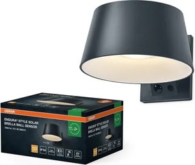 Osram - Aplică solară LED de perete ENDURA STYLE LED/10,1W/4,2V 2000 mAh IP54 antracit