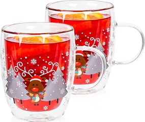 Pahare termo 4Home Mug Reindeer Hot&Cool 270 ml, 2 buc.